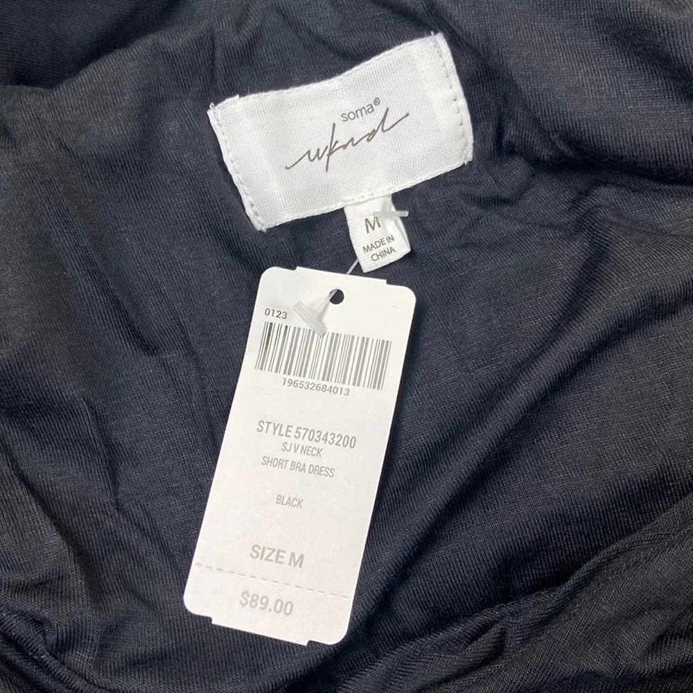 Soma Soft Jersey V-Neck Short Bra Dress Medium - Picture 10 of 11